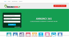 Desktop Screenshot of annunci365.it