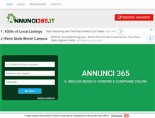 Tablet Screenshot of annunci365.it